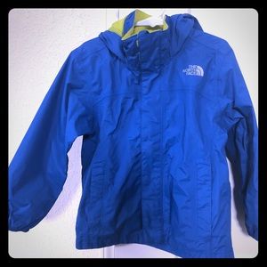 North Face Kids XXS Blue Rain Jacket